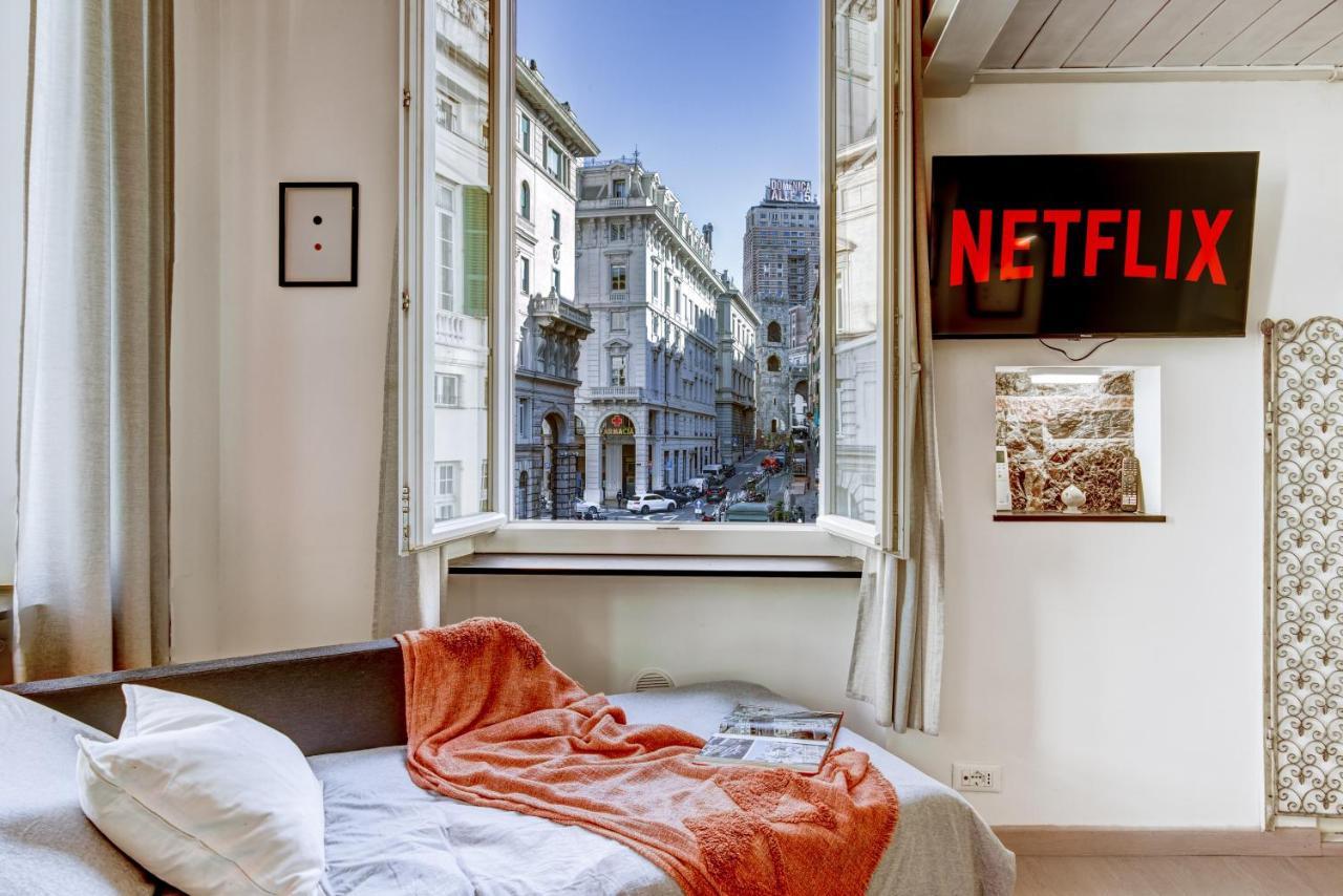Luminoso Appartamento Nel Cuore Di Genova+Balcone Ngoại thất bức ảnh